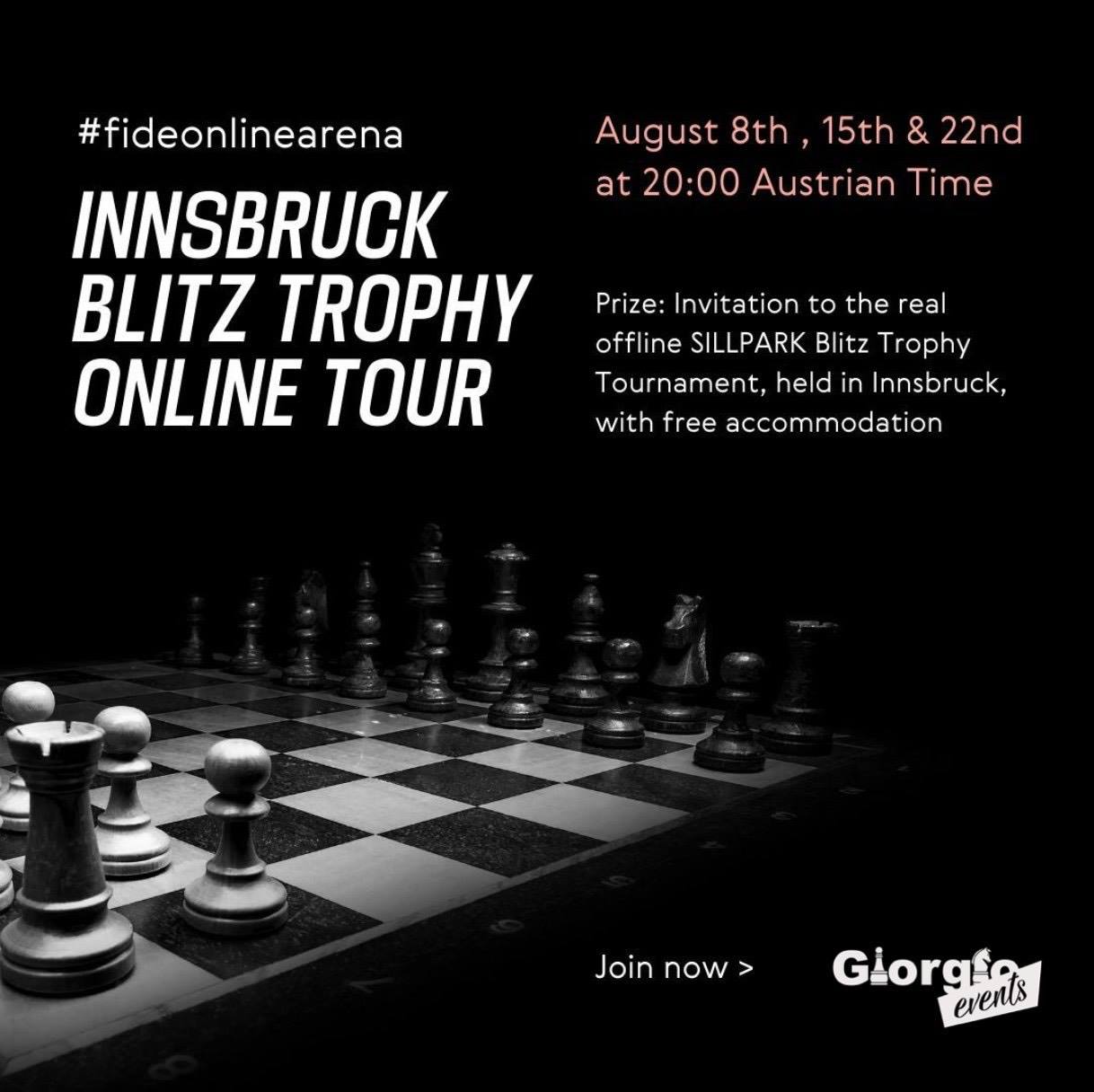 Schachfestival Innsbruck 2020 geht online vor Giorgio Events