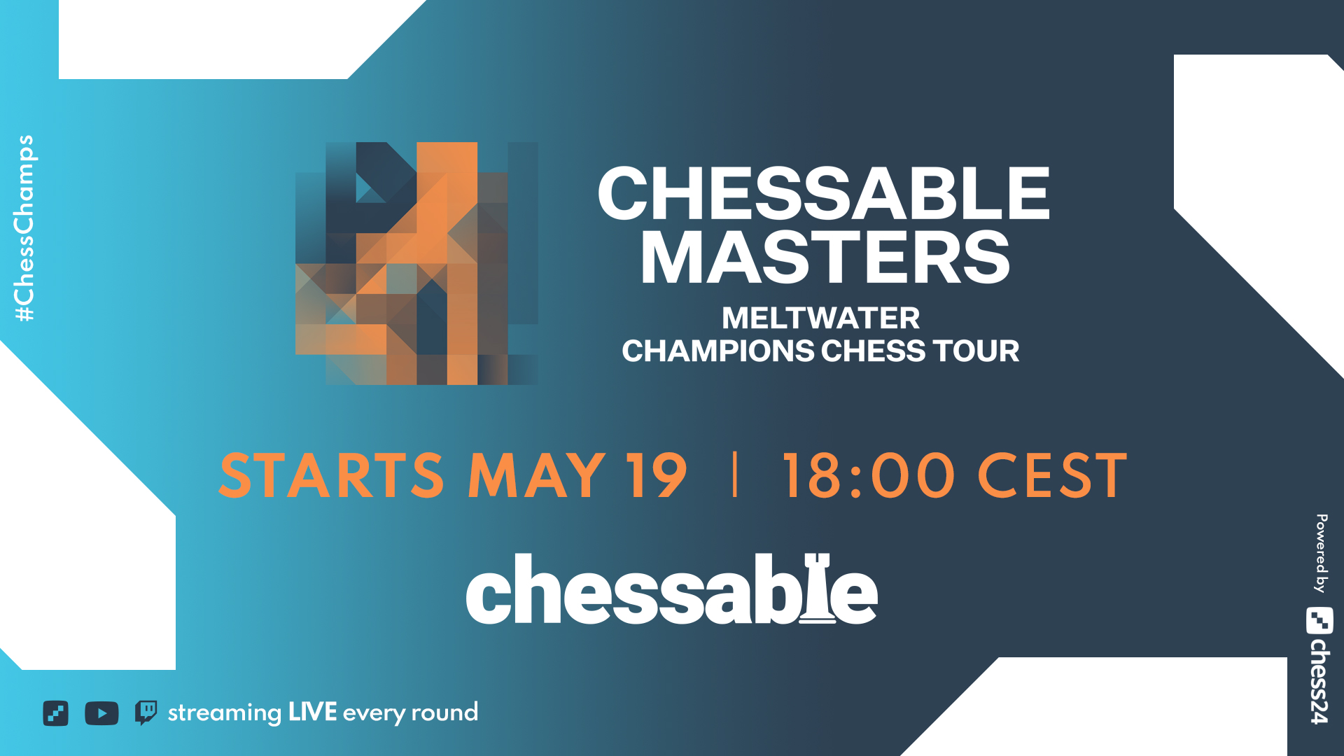 Die 2 besten Schachstars der Welt treffen beim Chessable Masters, das am 19