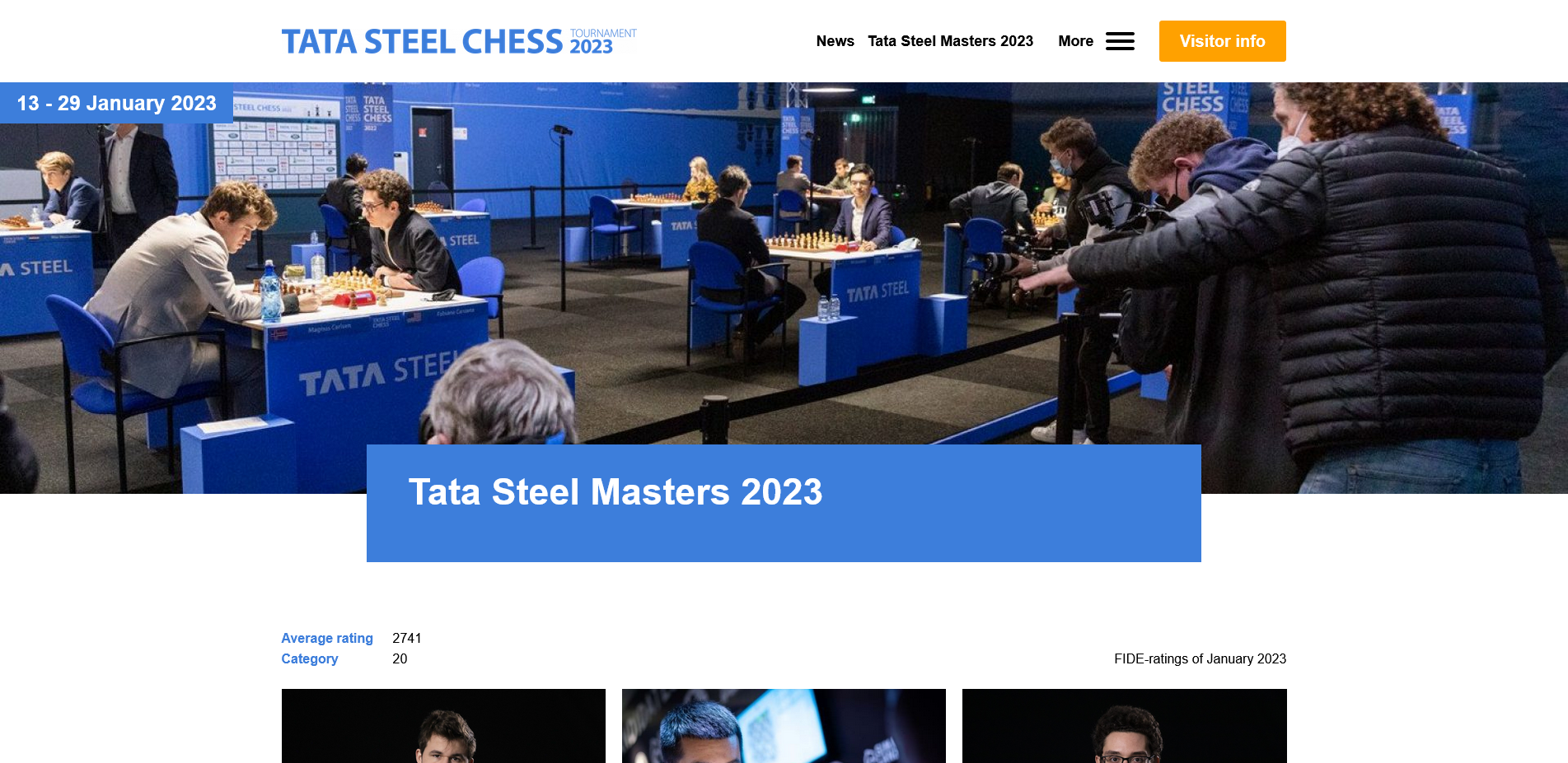 Tata Steel Masters 2023 ab 12:15 h - Schach-Ticker